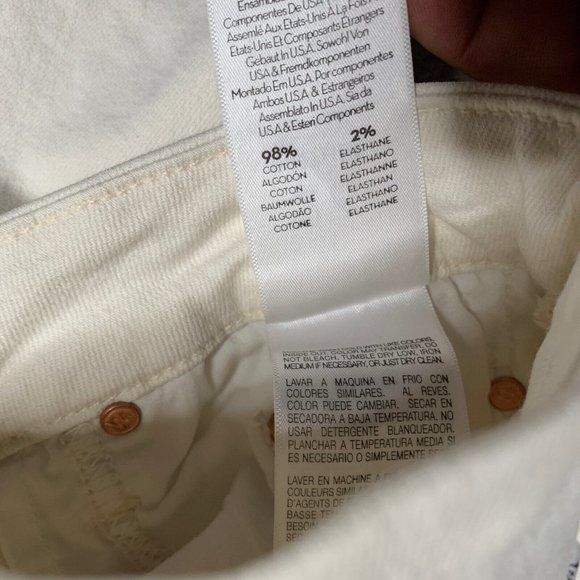 MOTHER High Waisted Looker Jeans High Rise Whipping The Cream Size 26 Denim - Picture 6 of 12